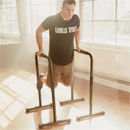 Push Up Stand Dip Bars Black/Red/Blue