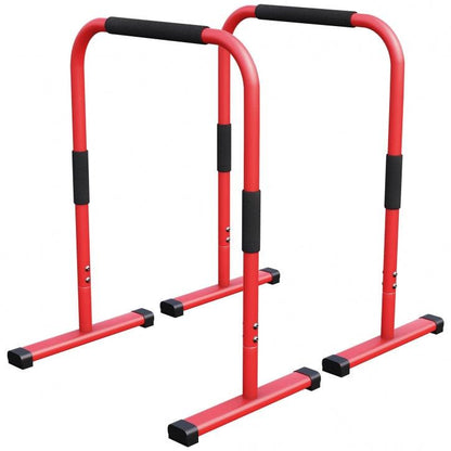 Push Up Stand Dip Bars Black/Red/Blue
