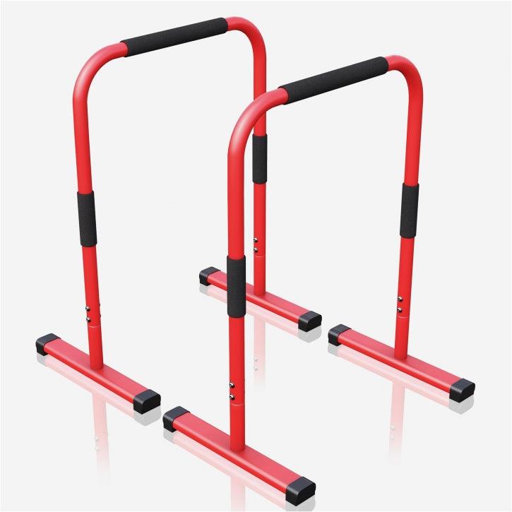 Push Up Stand Dip Bars Black/Red/Blue