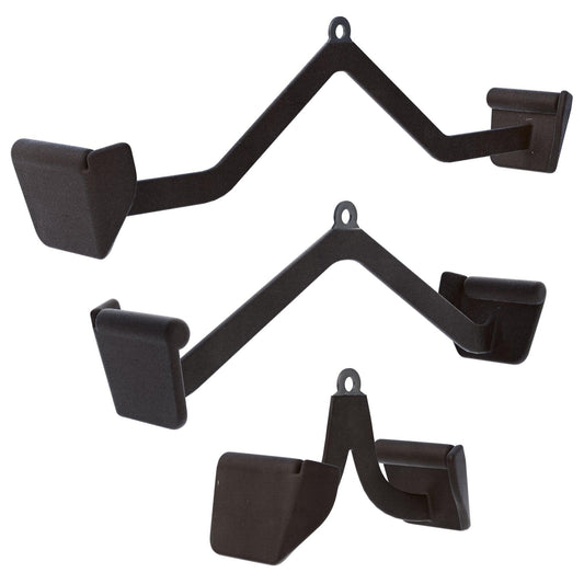 Lat Pull/Row Handle Rubber Black