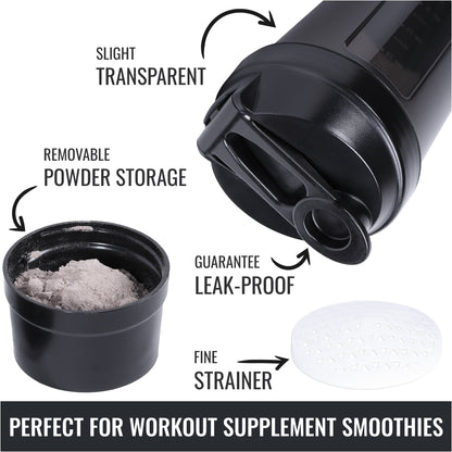 Protein Shaker 500 ml with Powder Compartment