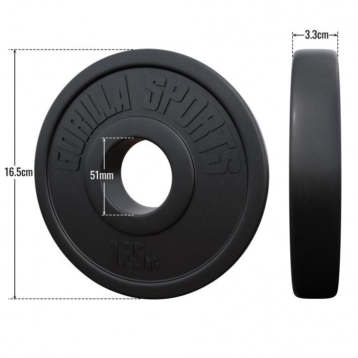 Plastic Olympic Weight Plate 1.25 kg - 15 kg