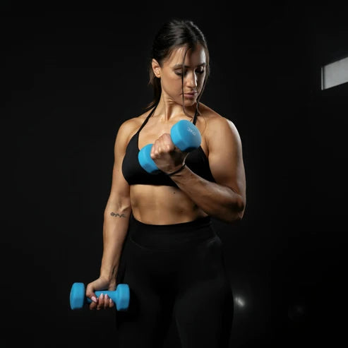 Aerobic Dumbbell Set with Case - 12 kg