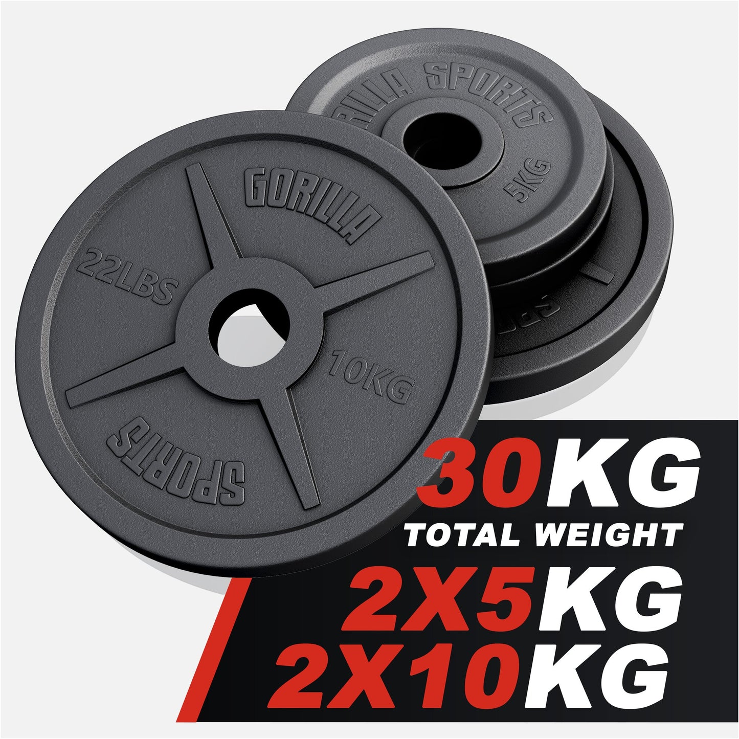 Cast Iron Olympic Weight Plate 1.25 - 25 kg