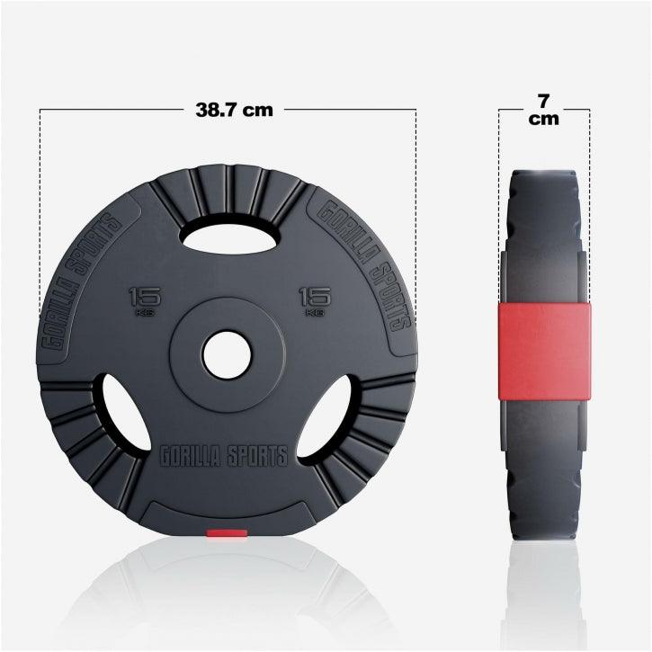 Olympic Weight Plate Tri-Grip 1.25 - 15 kg
