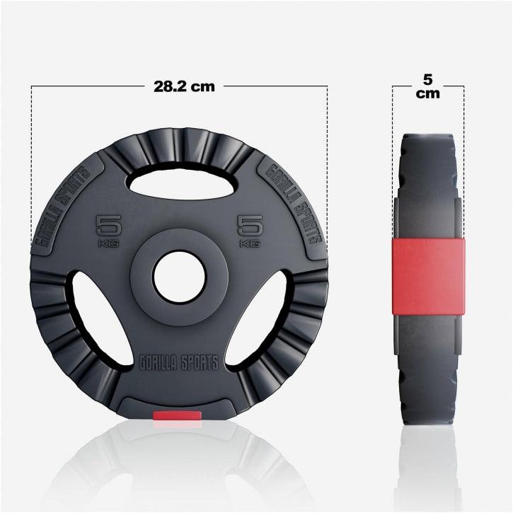 Olympic Weight Plate Tri-Grip 1.25 - 15 kg