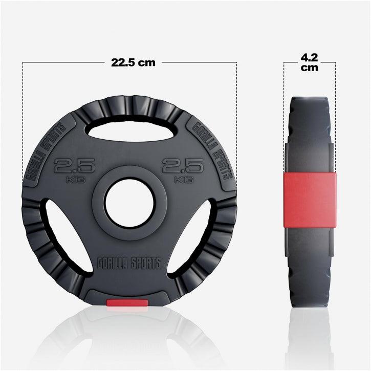Olympic Weight Plate Tri-Grip 1.25 - 15 kg