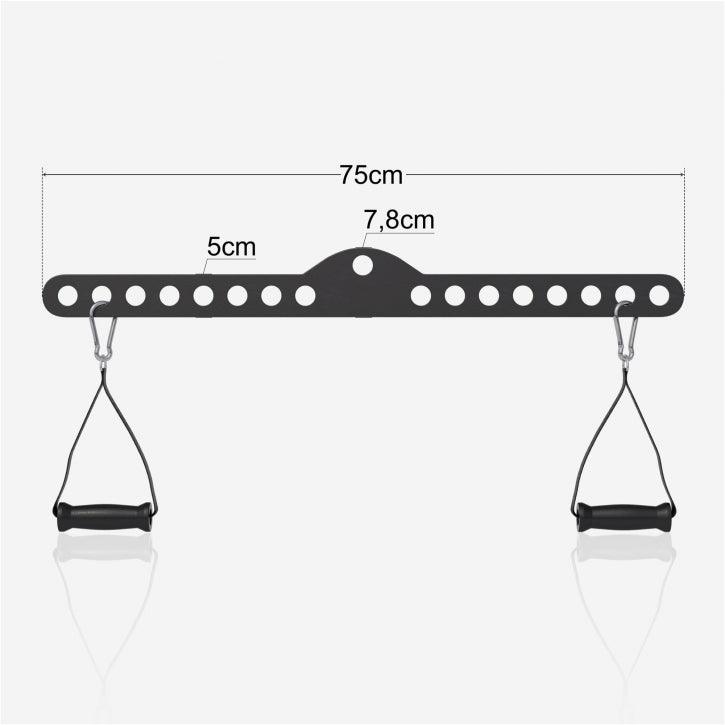 Multihook Bar with 2 Individual Handles in Different Lengths