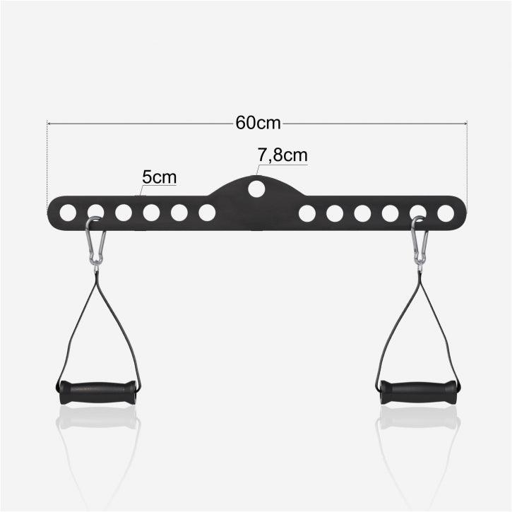 Multihook Bar with 2 Individual Handles in Different Lengths
