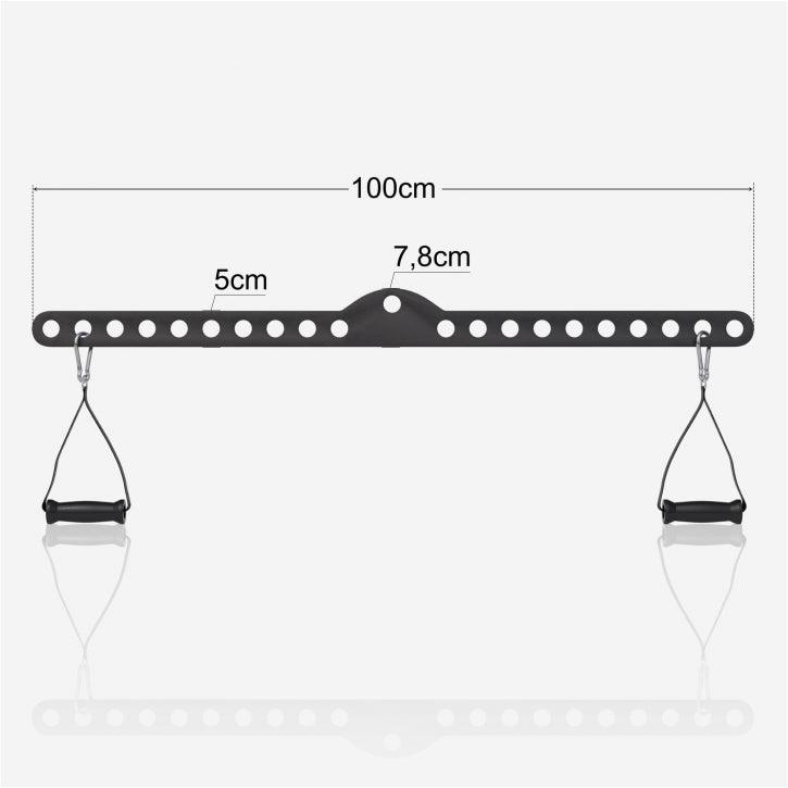 Multihook Bar with 2 Individual Handles in Different Lengths
