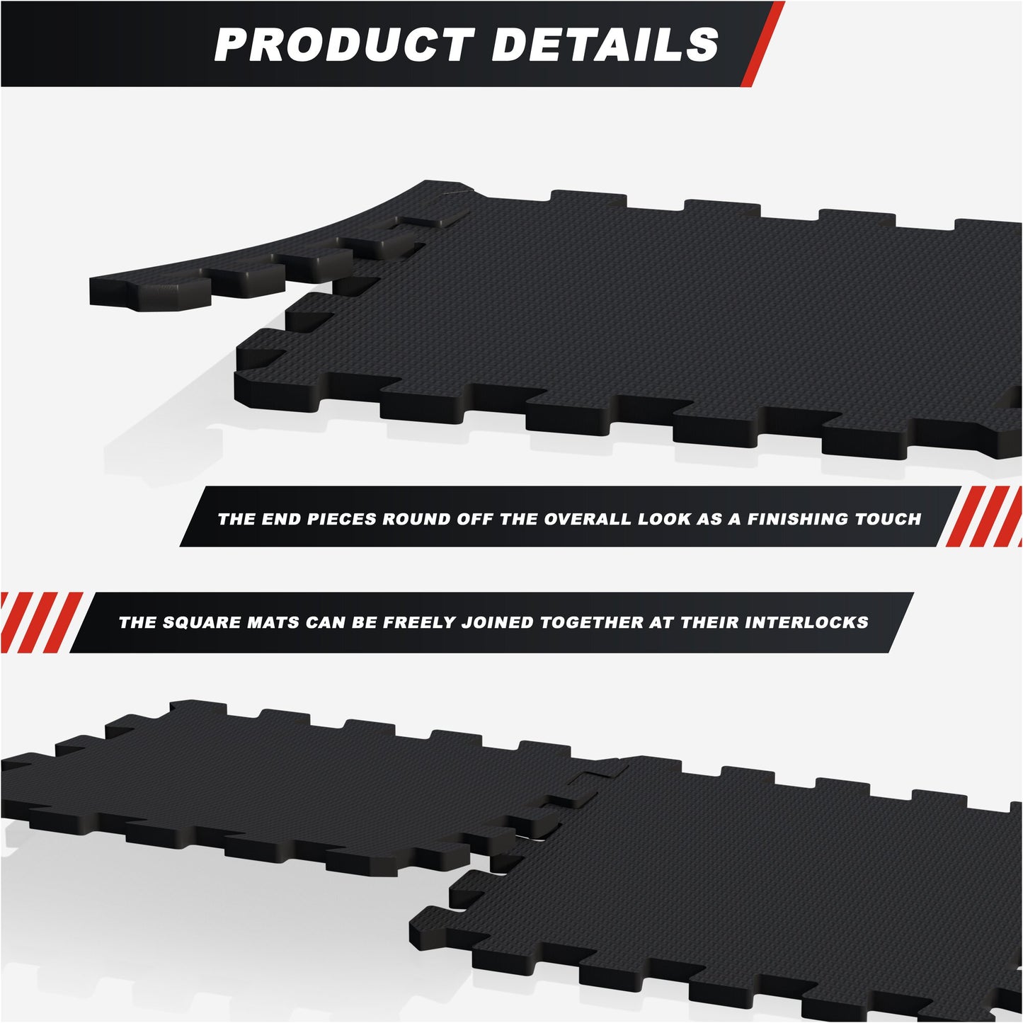 Floor Puzzle Mat (Set of 18 Mats + End Pieces)