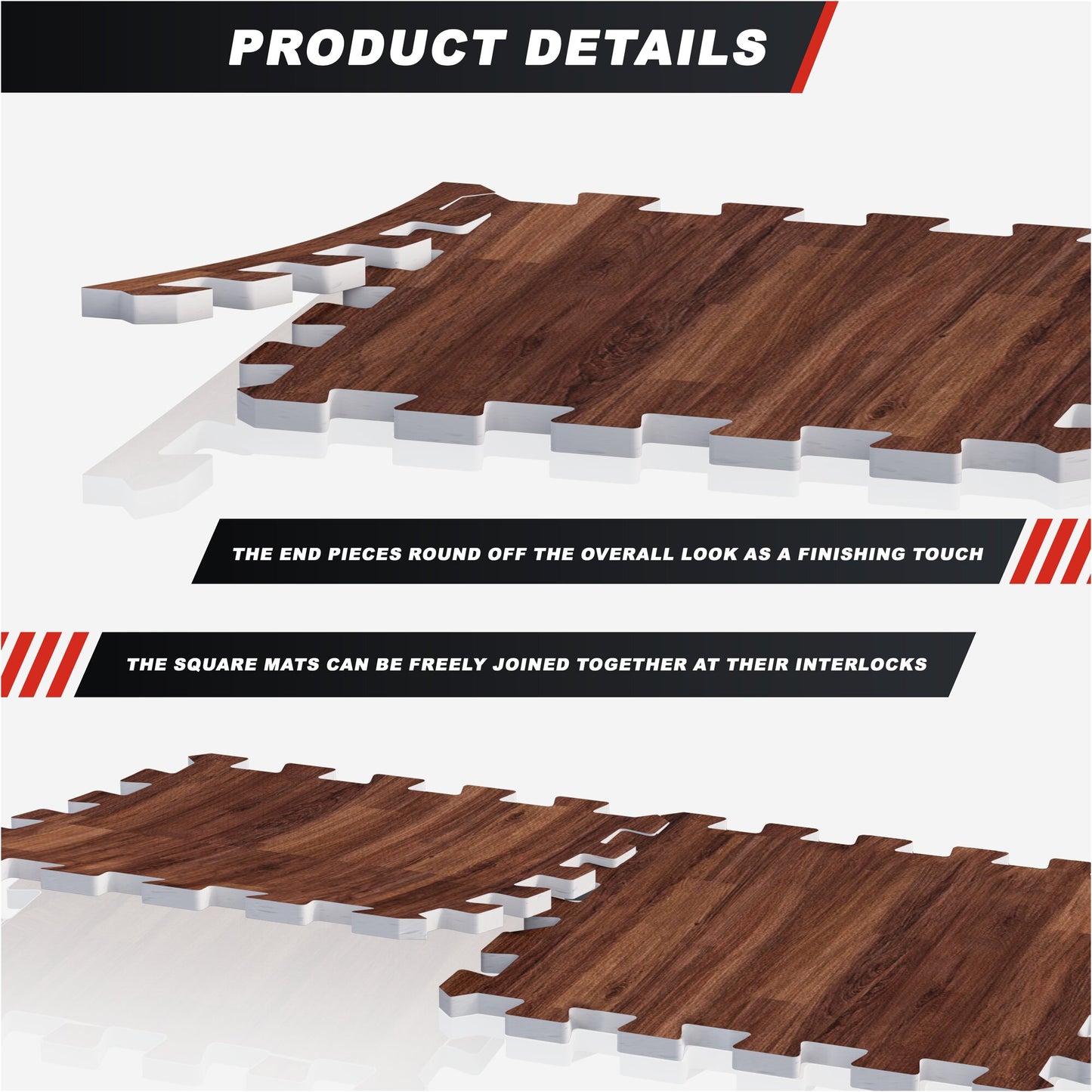 Floor Puzzle Mat (Set of 18 Mats + End Pieces)