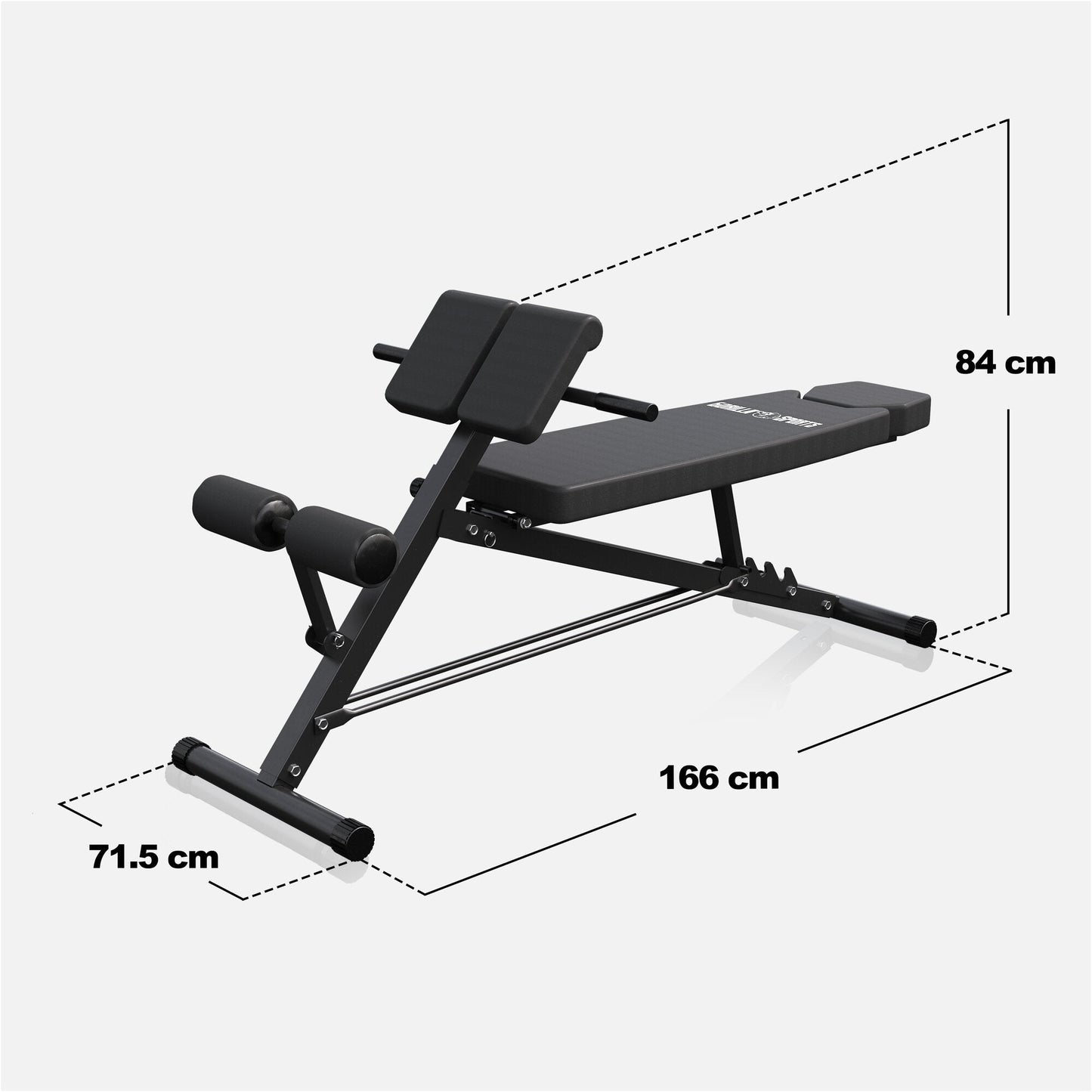 Weight Bench with Hyperextension Adjustable