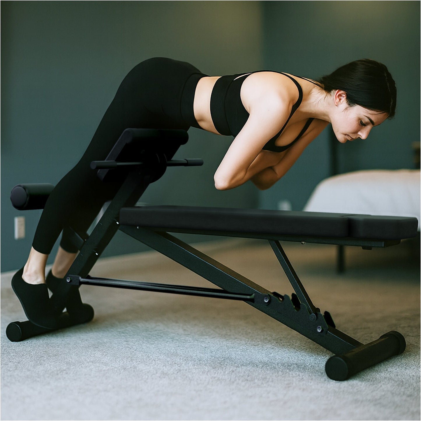 Weight Bench with Hyperextension Adjustable