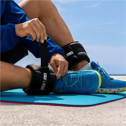 Adjustable Weight Cuffs 0.45 - 2.25 kg in Various Colours