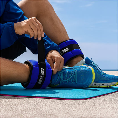 Adjustable Weight Cuffs 0.45 - 2.25 kg in Various Colours