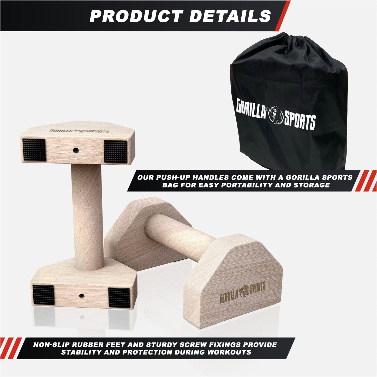 Push-Up Bars, Wood