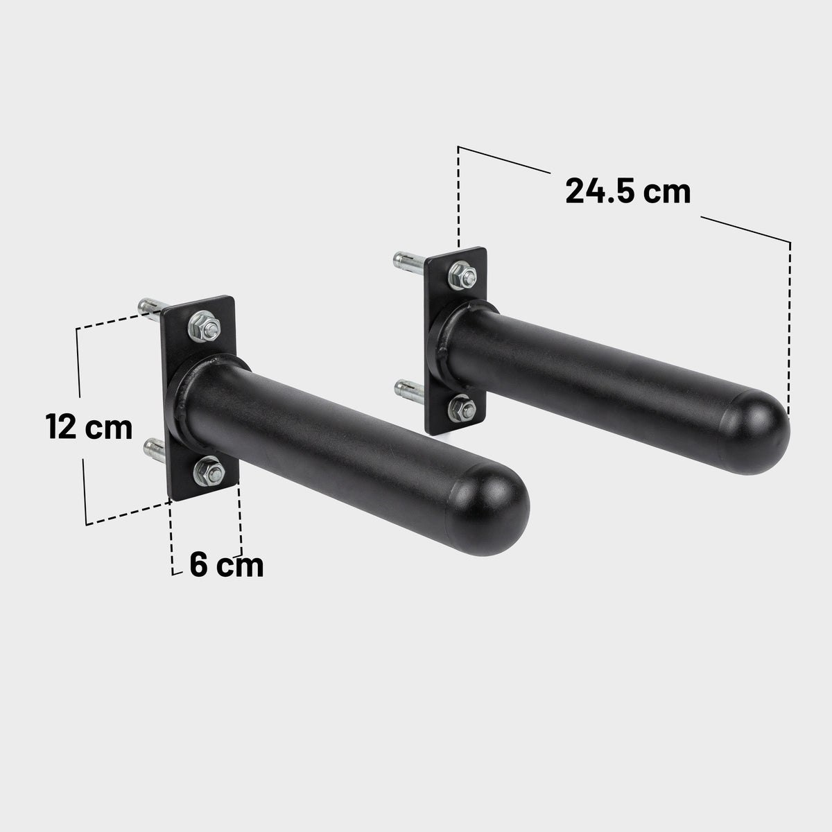 Wall Mounted Weight Plate Storage, black