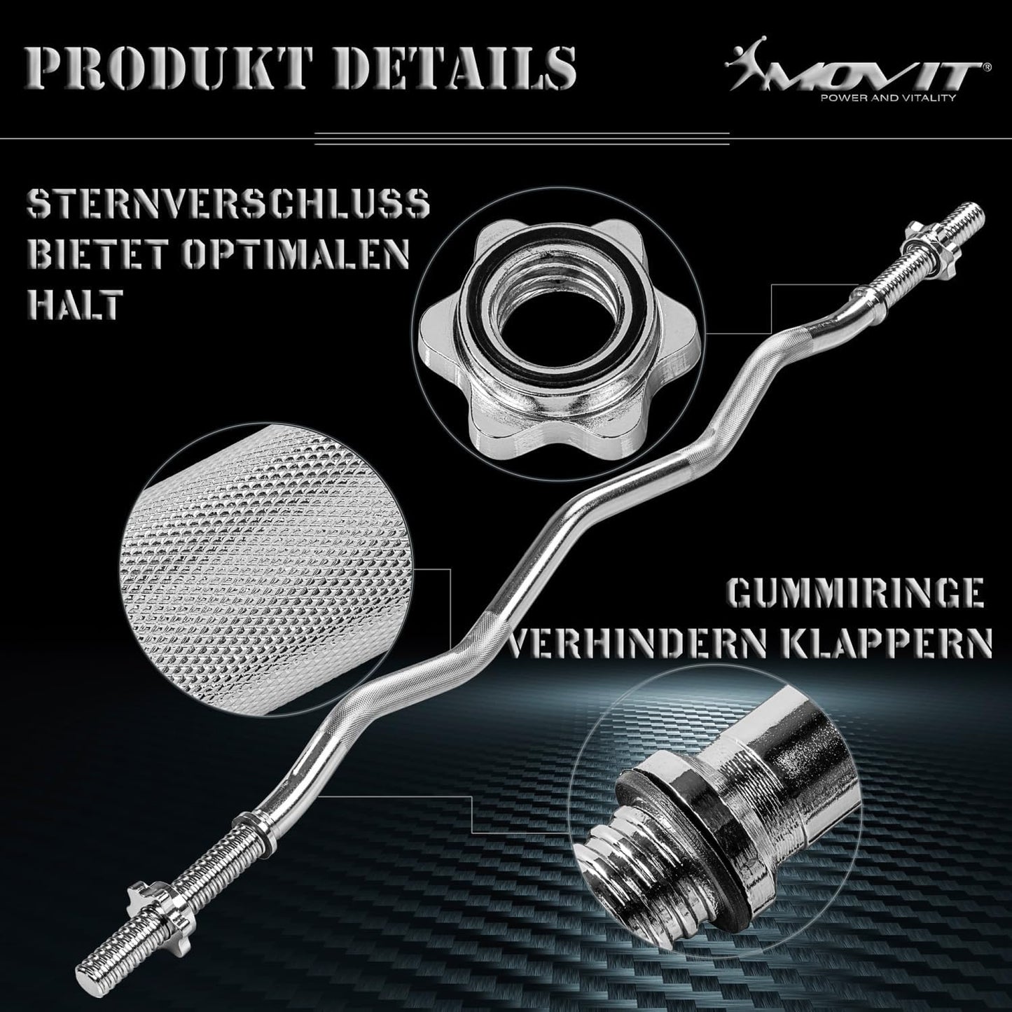 EZ Curl Bar 130 cm