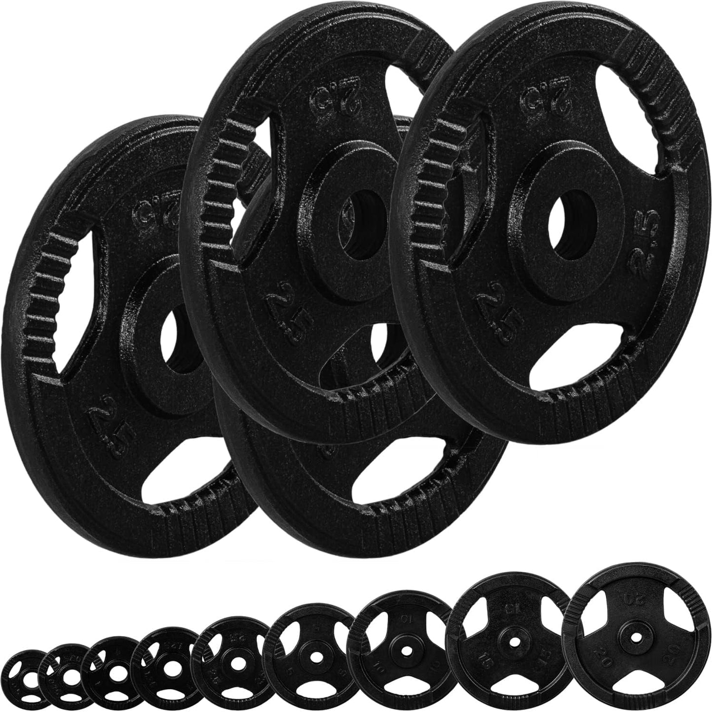 Weight Plate Set Cast Iron Gripper 2 - 20 kg