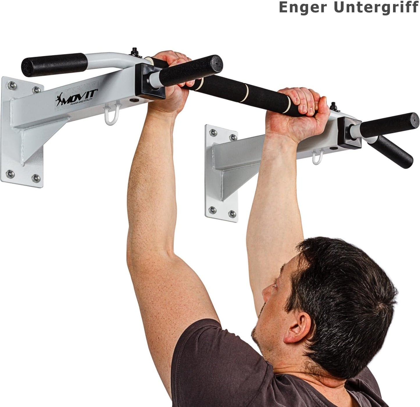 Pull-Up Bar Wall-Mounted - Black/White