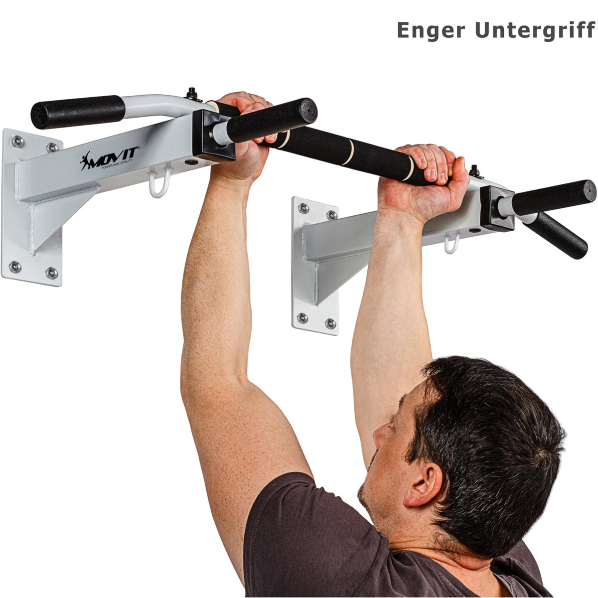 Pull-Up Bar Wall-Mounted - Black/White