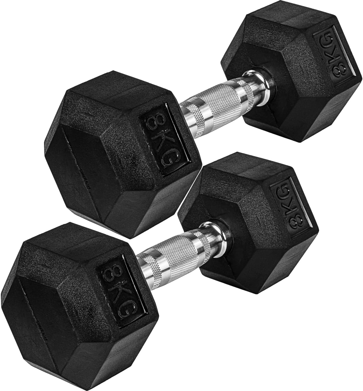 Hexagonal Dumbbell Set 4 - 25 kg