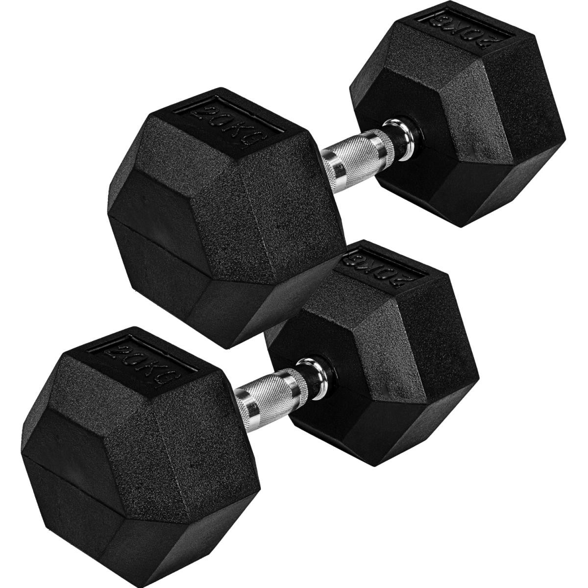 Hexagonal Dumbbell Set 4 - 25 kg