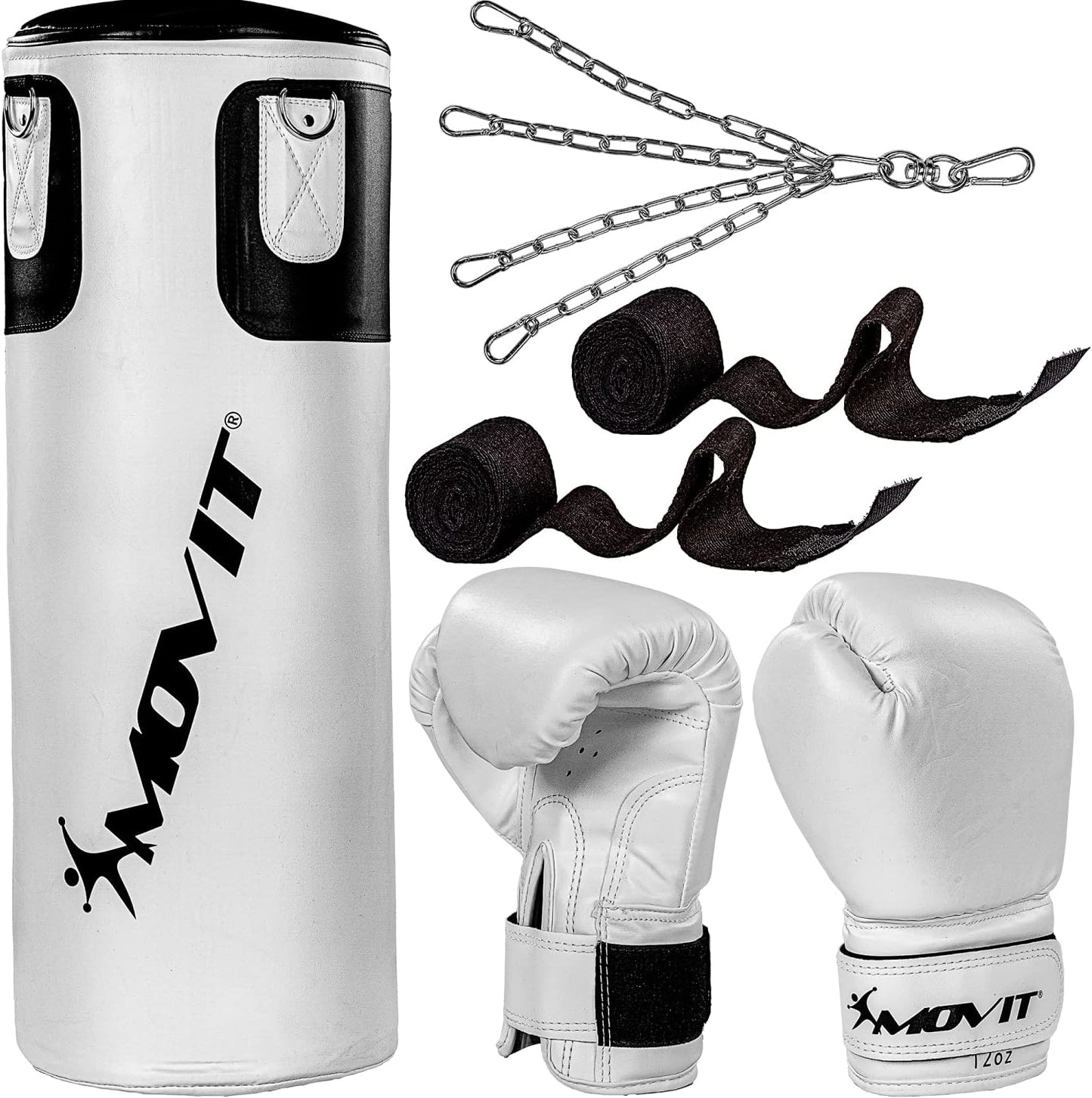 Boxing Set incl. Punching Bag, Boxing Gloves and Bandages