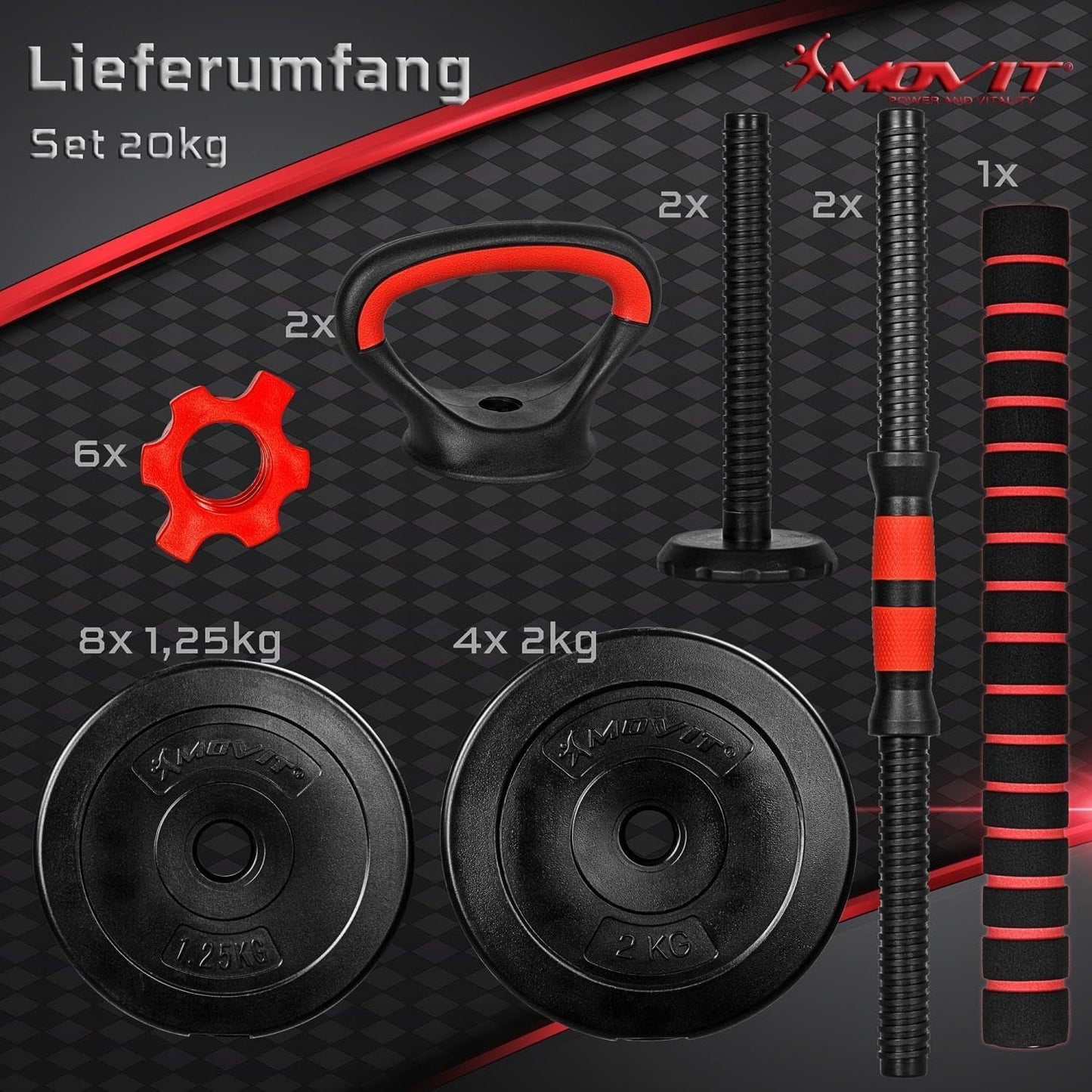 Weight Set 6-in-1 20 kg