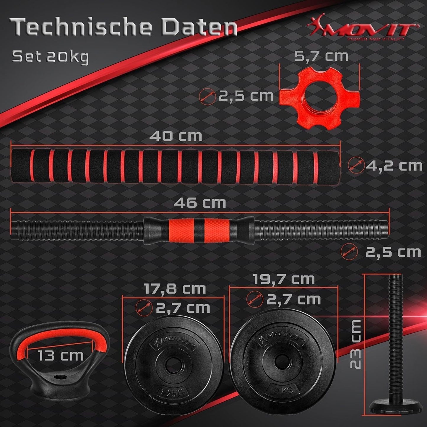 Weight Set 6-in-1 20 kg