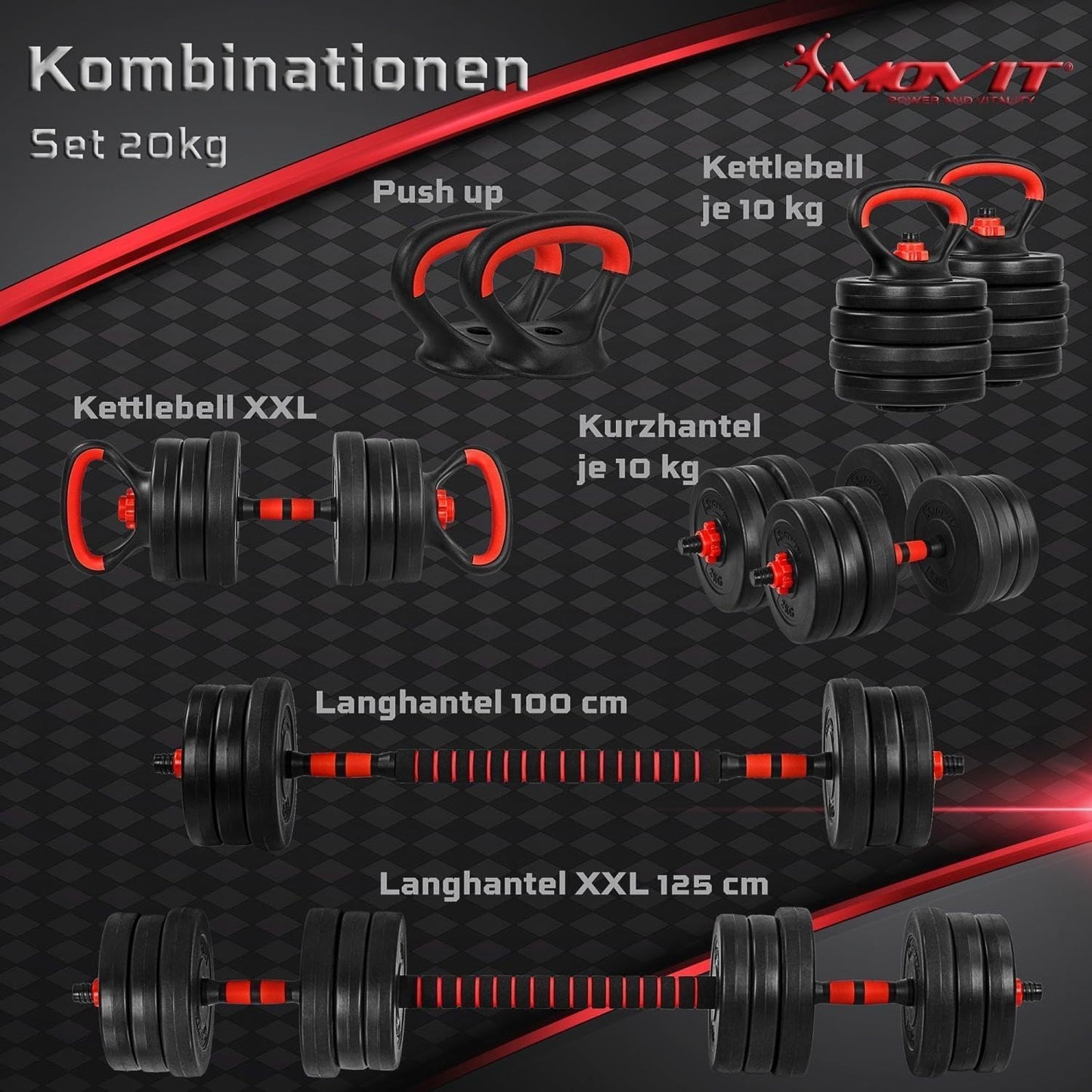 Weight Set 6-in-1 20 kg