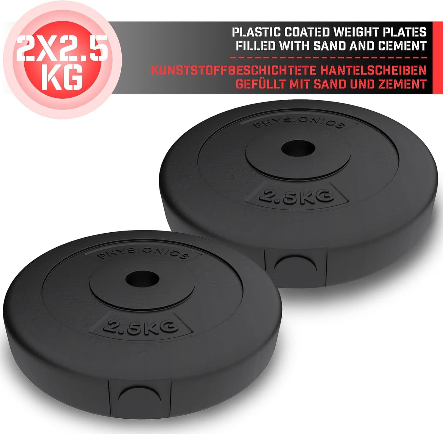 Weight Plate Set, Plastic Coated, 5–20 kg
