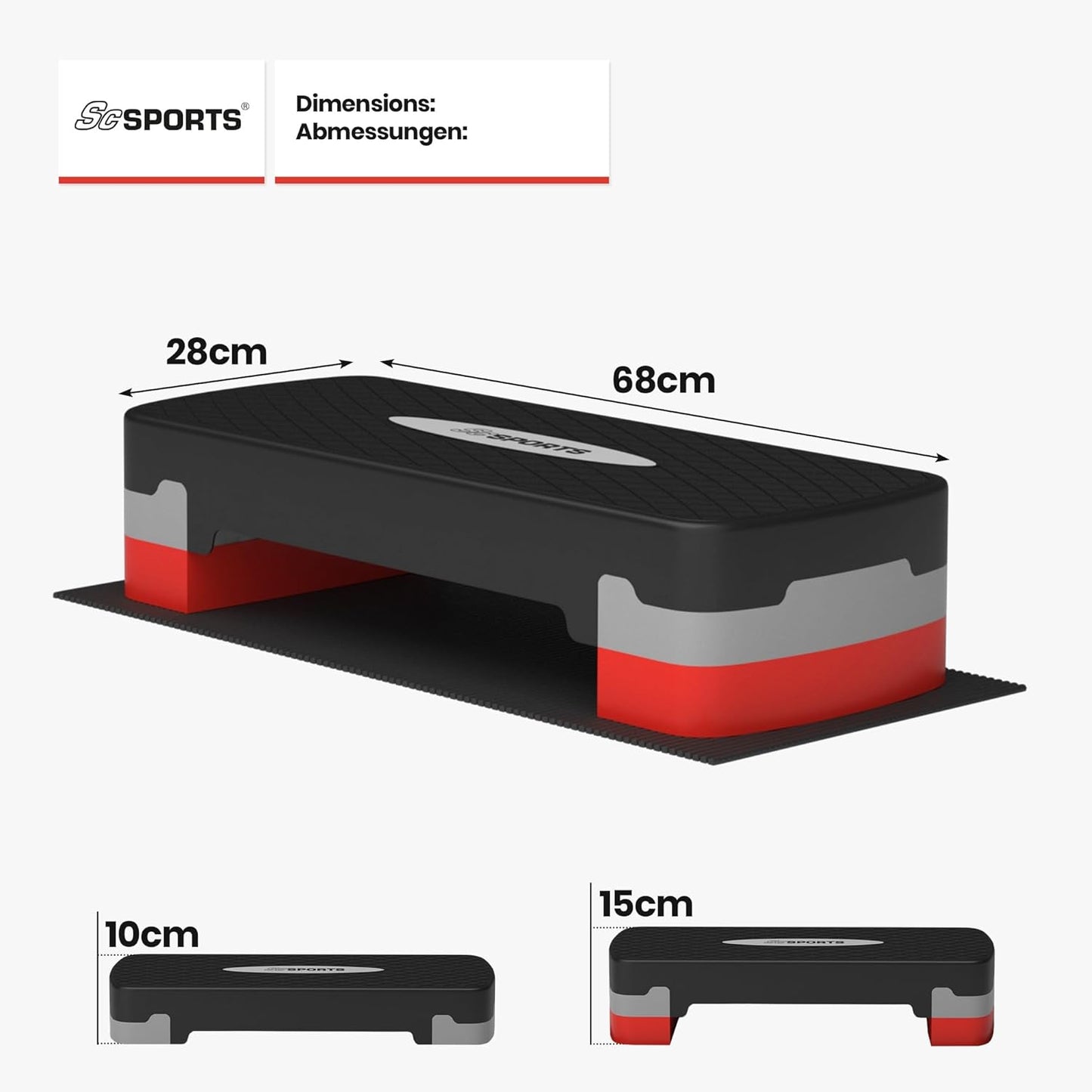 Aerobic Stepper, Height Adjustable