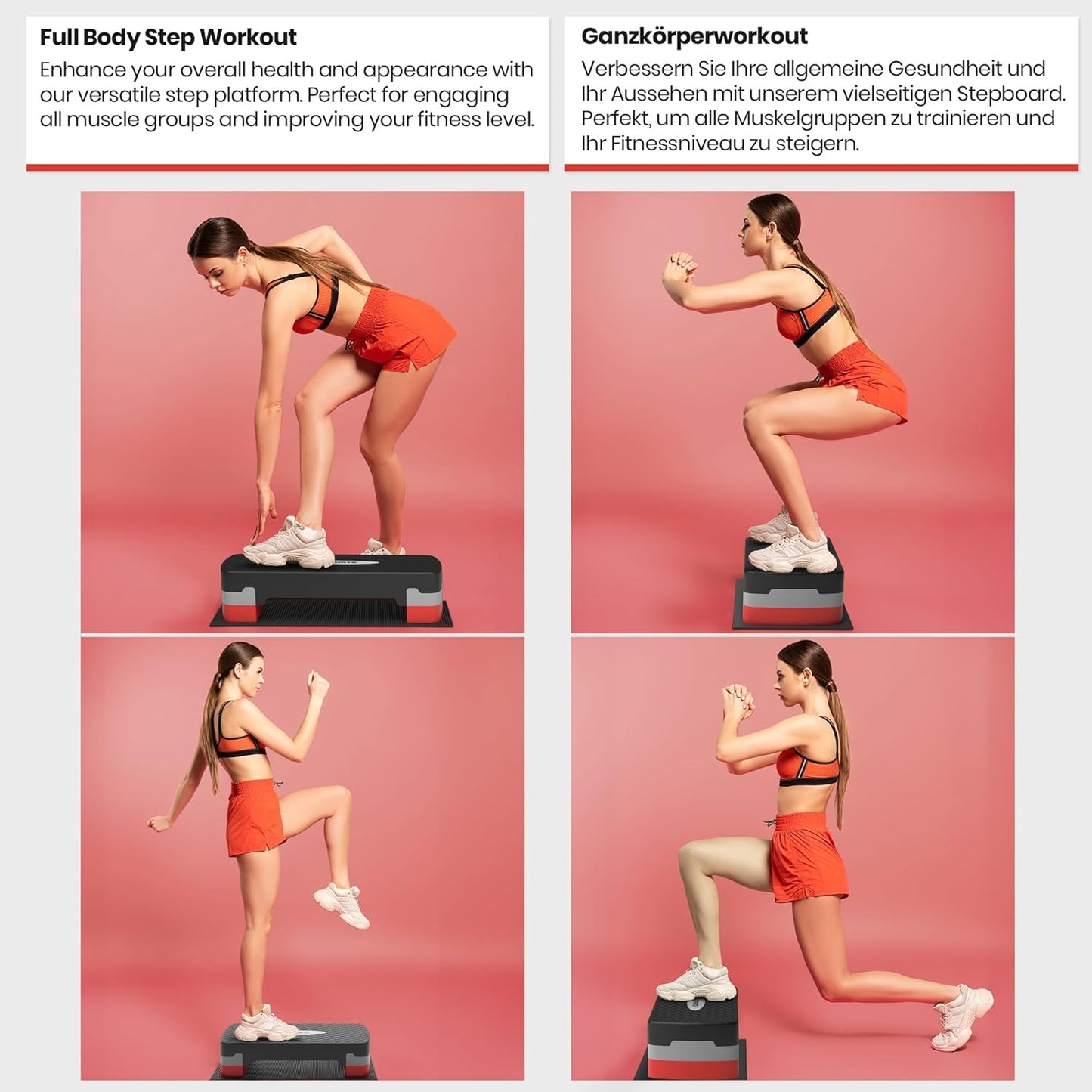 Aerobic Stepper, Height Adjustable