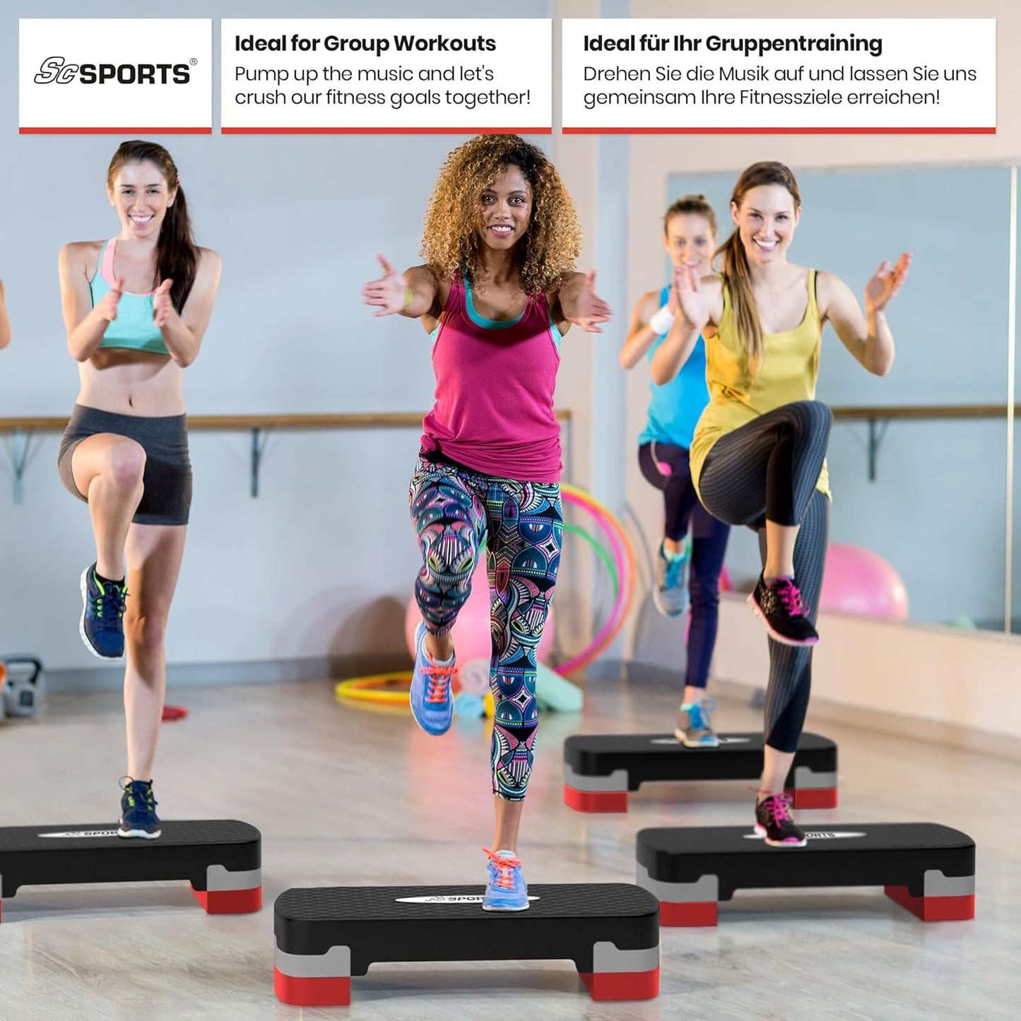 Aerobic Stepper, Height Adjustable