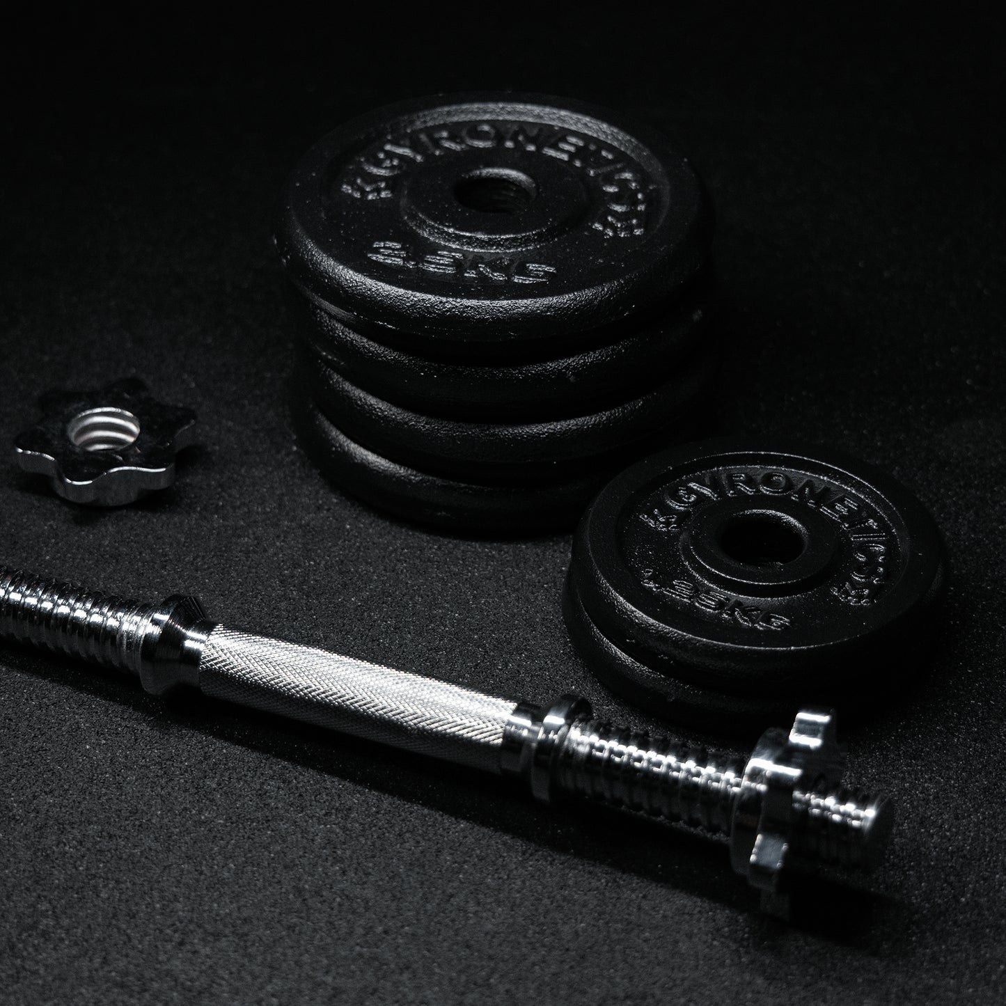 Cast Iron Dumbbell Set 15 kg, 25 mm