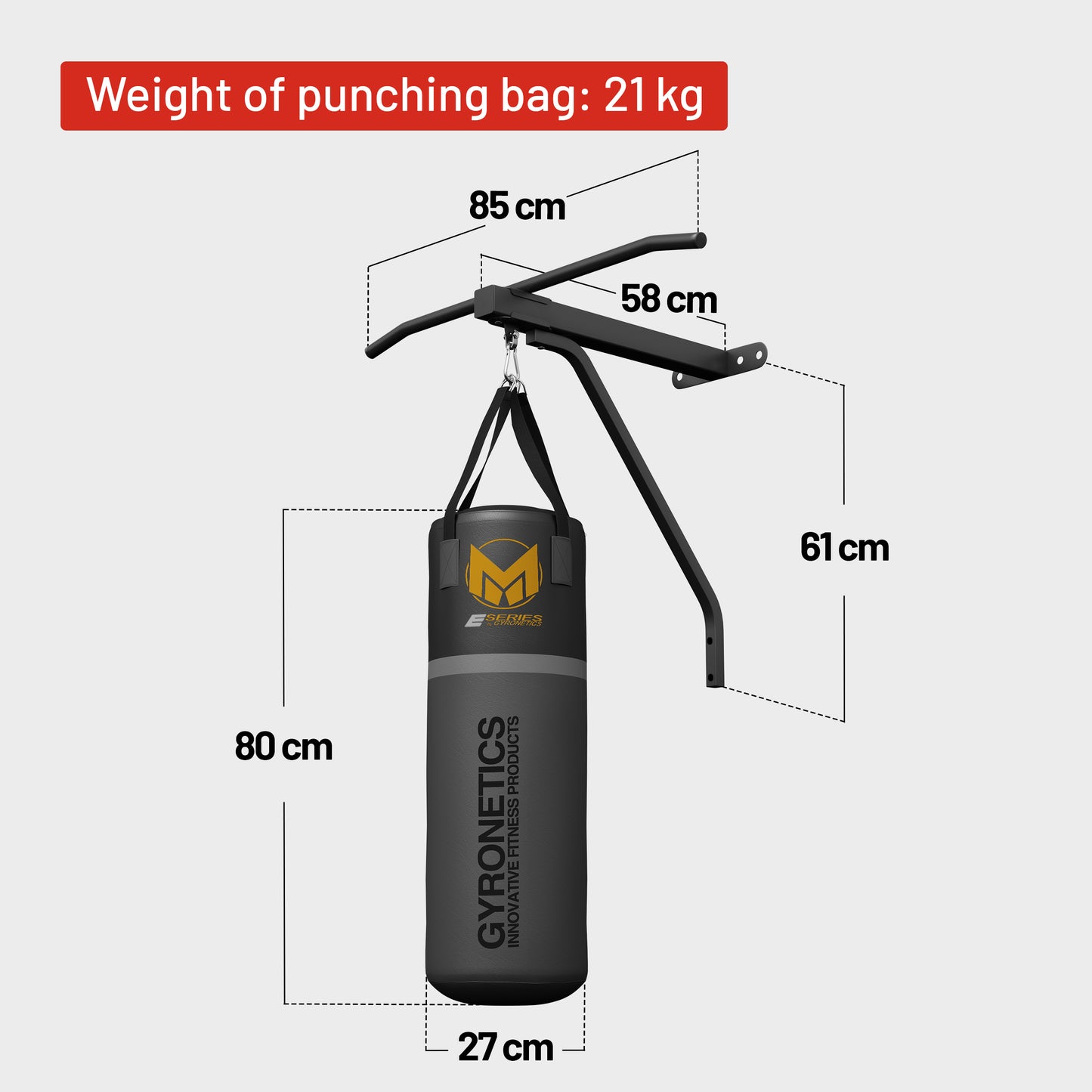 E-Series Punching Bag with Pull-Up Bar