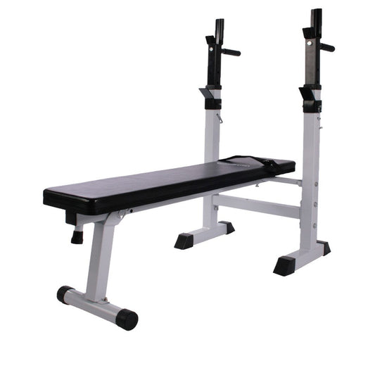 Weight Bench with Rack White