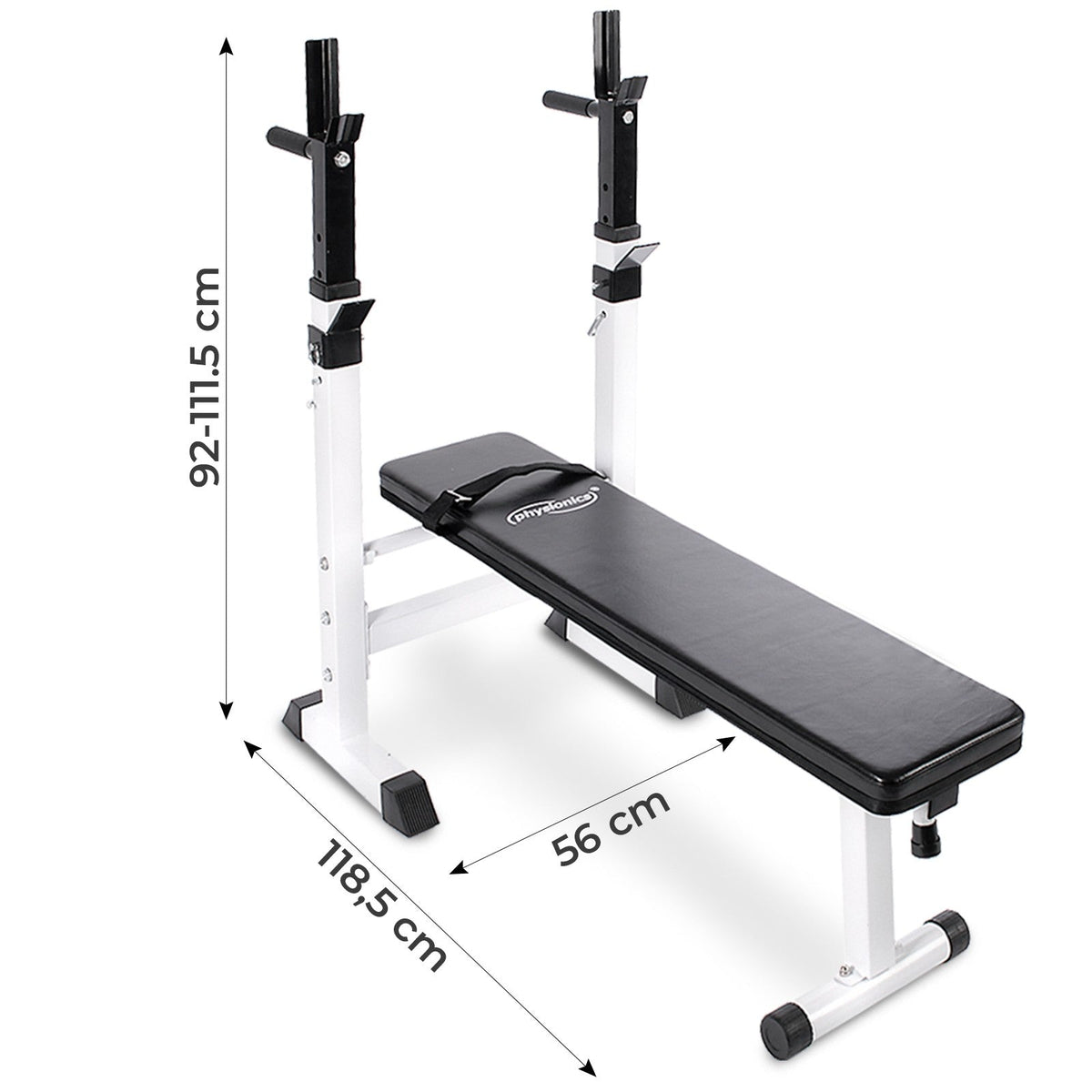 Weight Bench with Rack White