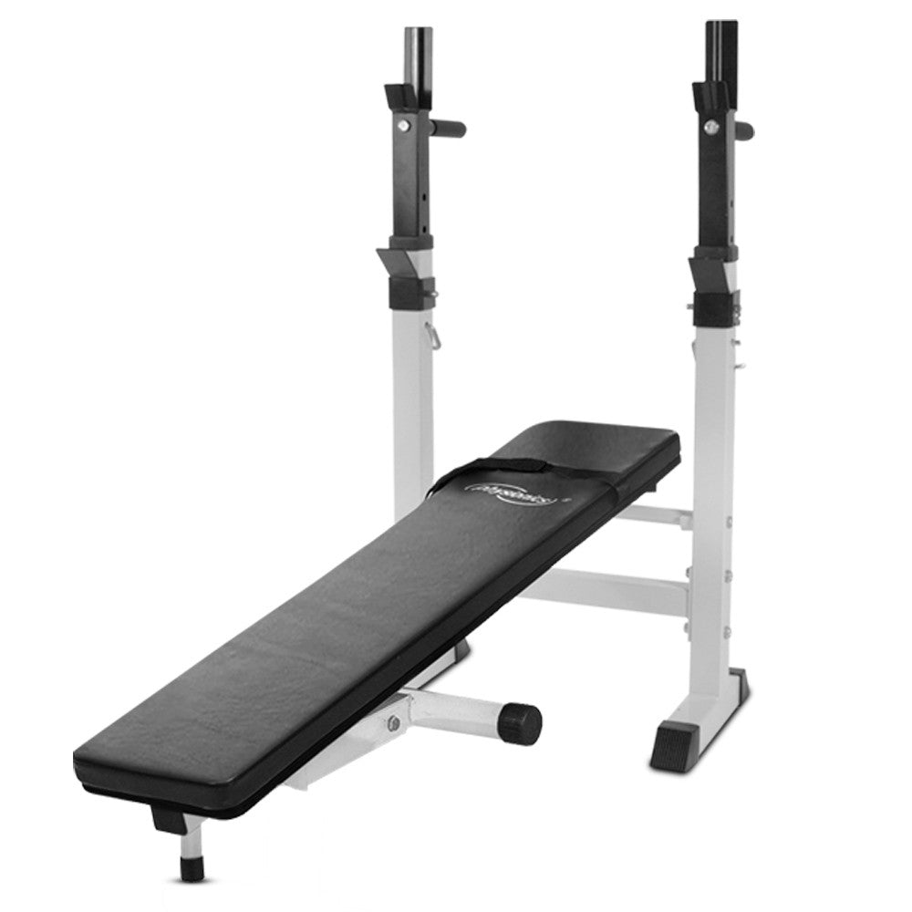 Weight Bench with Rack White