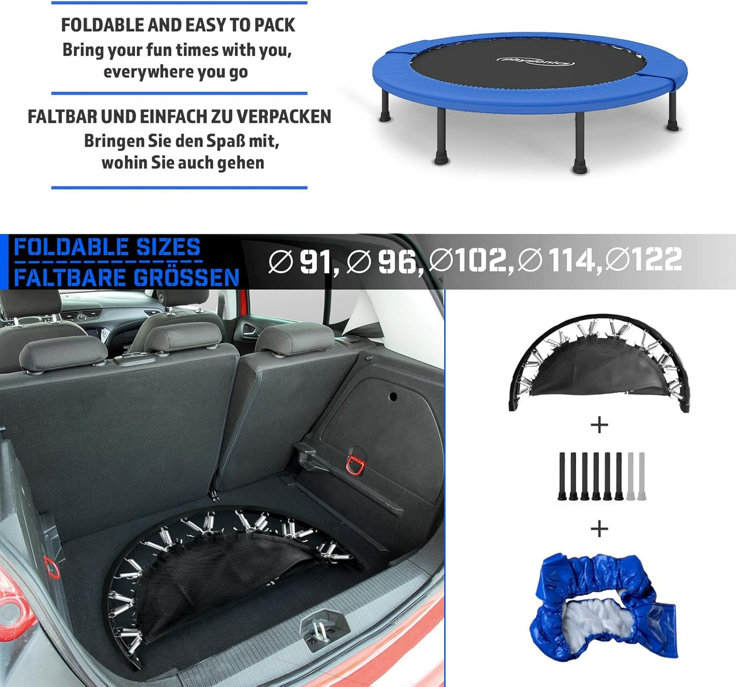 Fitness Trampoline 81 - 122 cm