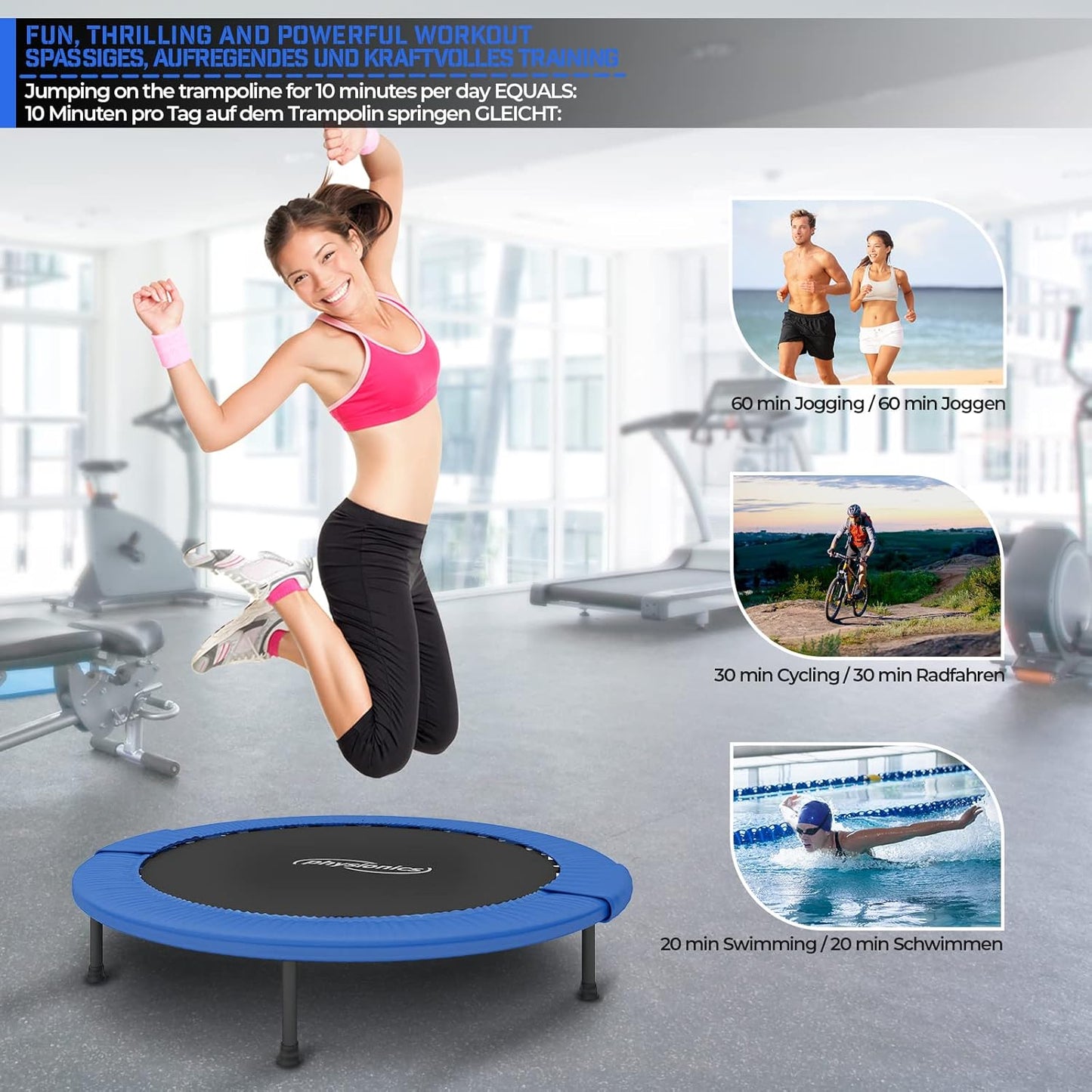 Fitness Trampoline 81 - 122 cm