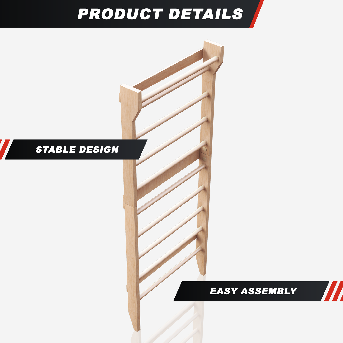 Wall Bars Solid Wood