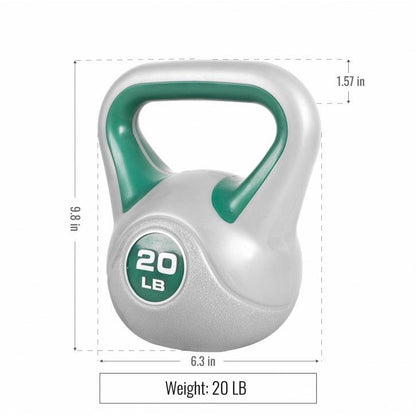 Plastic Kettlebell 5 - 35 lb (2.3 - 15.9 kg)