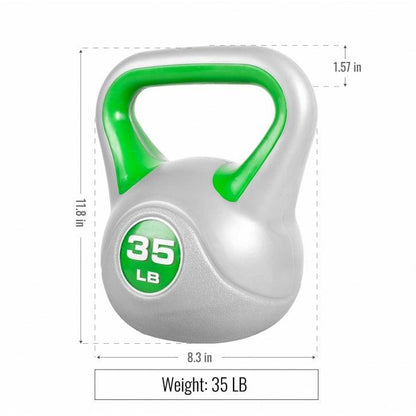Plastic Kettlebell 5 - 35 lb (2.3 - 15.9 kg)