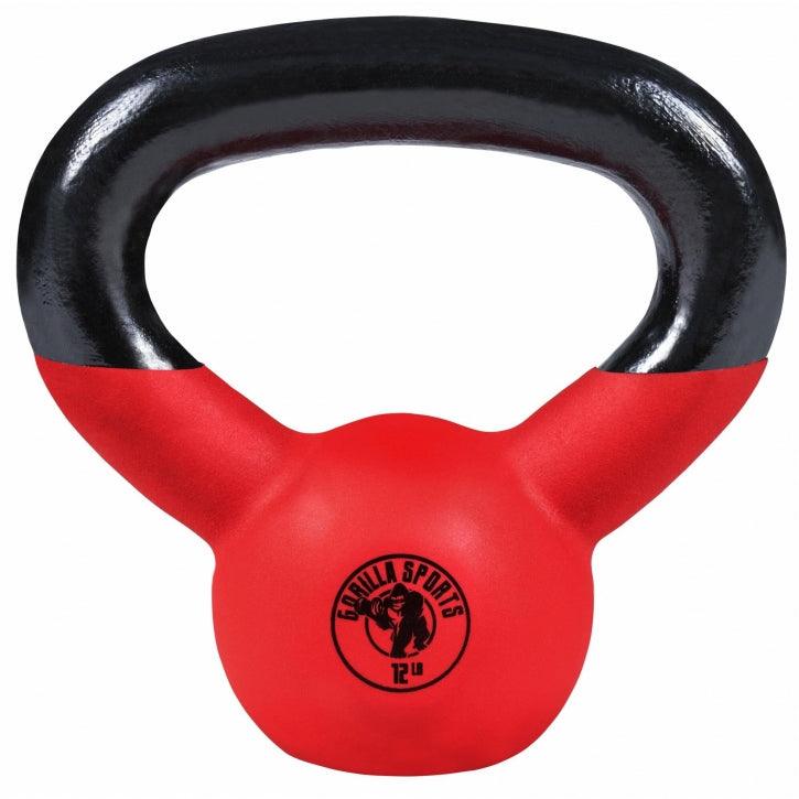 Cast Iron Kettlebell with Neoprene Coating 10 - 45 lb