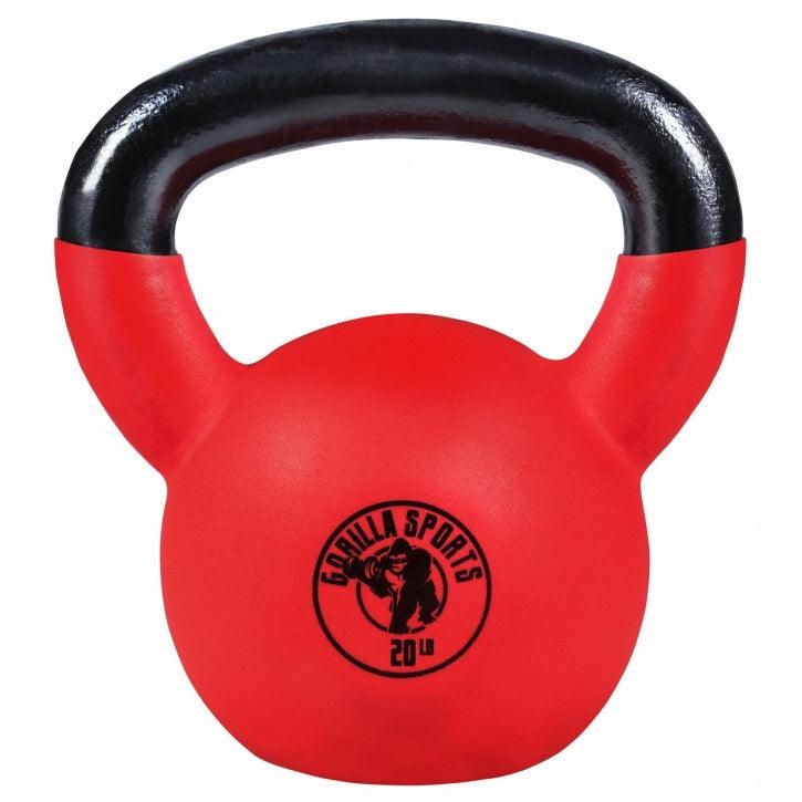 Cast Iron Kettlebell with Neoprene Coating 10 - 45 lb