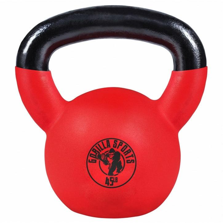 Cast Iron Kettlebell with Neoprene Coating 10 - 45 lb