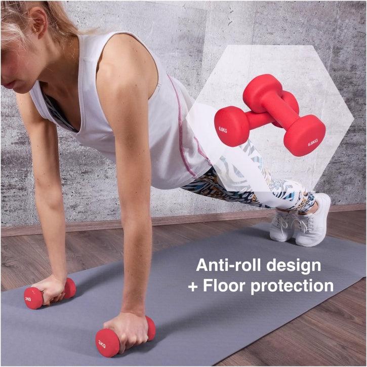 Neoprene Dumbbells (Set 2 x 1 - 8 lb)